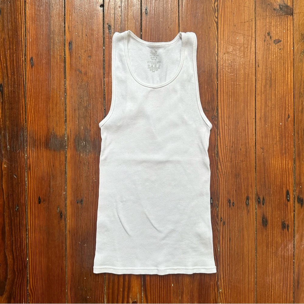 Fruit of the Loom blank ribbed sleeveless undershirt XS